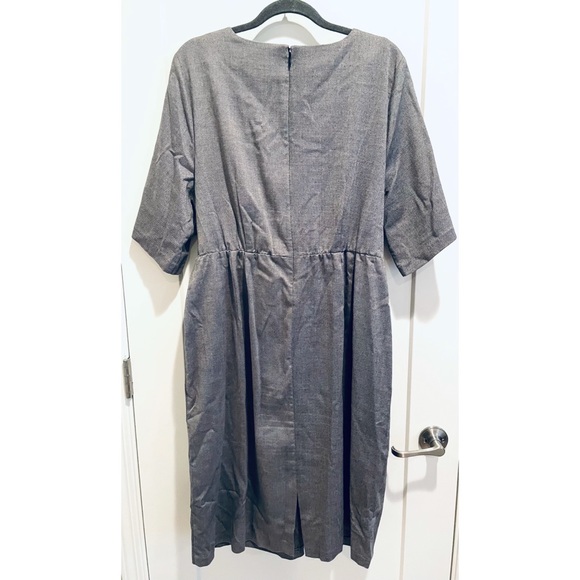 Eloquii Tie Front Work Dress - Picture 4 of 6